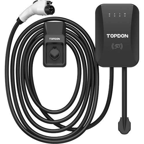 Chargeur r&eacute;sidentiel PulseQ AC pour VE avec mode identification par radiofr&eacute;quence (RFID), 40 A, Niveau 2 CA, Connecteur Type 1 (SAE J1772) Auto-Cam