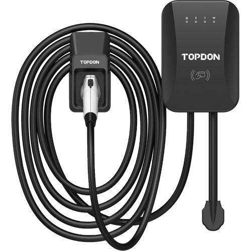 Chargeur r&eacute;sidentiel PulseQ AC pour VE avec mode identification par radiofr&eacute;quence (RFID), 40 A, Niveau 2 CA, Connecteur Type 1 (SAE J1772) Auto-Cam