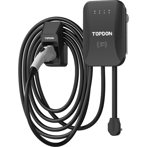 Chargeur r&eacute;sidentiel PulseQ AC pour VE avec mode identification par radiofr&eacute;quence (RFID), 40 A, Niveau 2 CA, Connecteur Type 1 (SAE J1772) Auto-Cam