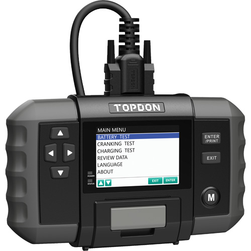 BT600 12V Battery & 12V/24V System Tester with Built-in Printer Auto-Cam