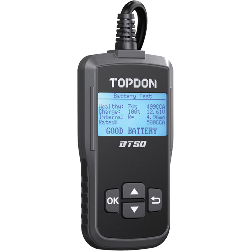 Testeur de batterie, de charge et de d&eacute;marrage BT50 avec imprimante Auto-Cam