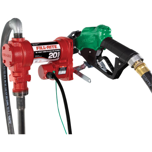 Pompe de transfert de carburant 12 V avec pistolet Auto-Cam