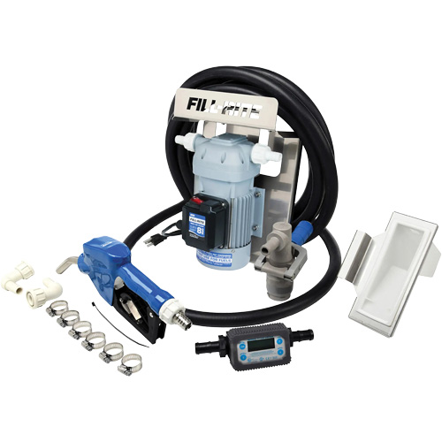 115V AC DEF Transfer Pump & IBC Tote Bracket with Nozzle & Meter Auto-Cam