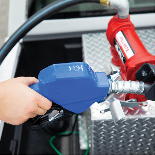 Blue Cold Weather Automatic Diesel Spout Nozzle Auto-Cam