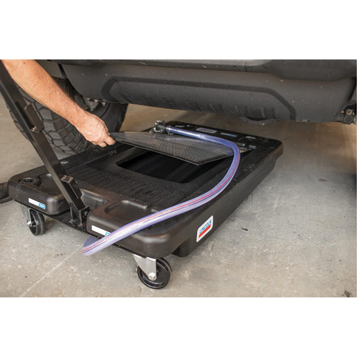 Drain d'huile portable en polypropyl&egrave;ne &agrave; profil bas Auto-Cam