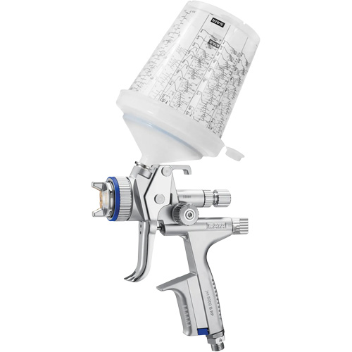 5000 B HVLP Nozzle 1.4 RPS Paint Spray Gun with Multi-Purpose Cup, 1/4" NPT Air Inlet, 15.19 CFM, 0.3 L/0.6 L/0.9 L Capacity, 0.17 PSI Auto-Cam