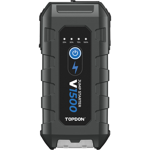 D&eacute;marreur d'appoint, survolteur, banque d'alimentation et lampe de poche V1500 Auto-Cam