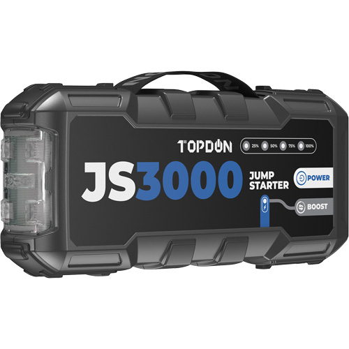 JumpSurge3000 Battery Jump Starter, Power Bank & Flashlight Auto-Cam