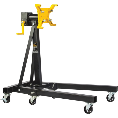 1250 lbs. Rotating Head & Folding Engine Stand, 42-3/4" H Auto-Cam