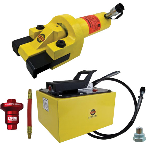 Ensemble de brise-talon pour pneus g&eacute;ants avec pompe hydraulique de 2 gallon Auto-Cam