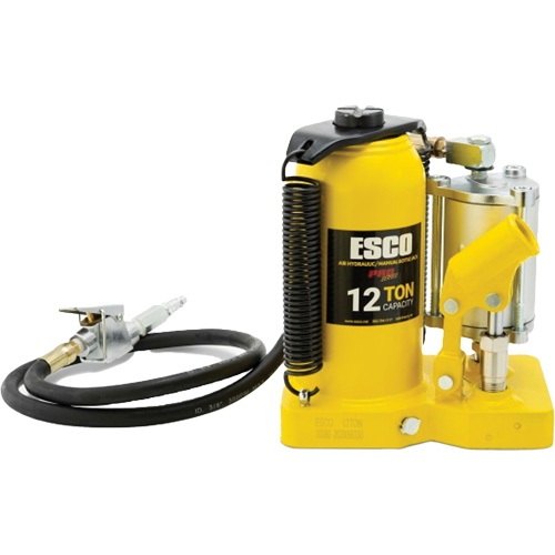 Pro Series Bottle Jack, 12 Ton(s), Air Hydraulic, 18-1/2" Raised Height Auto-Cam