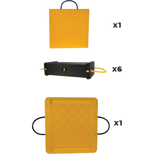 8-Piece CribLok Composite Cribbing System Kit Auto-Cam