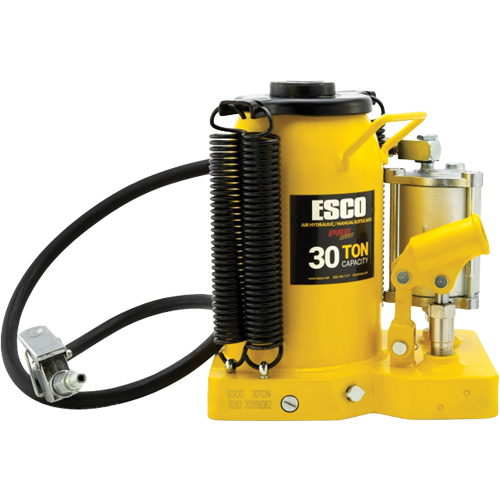 Cric-bouteille de s&eacute;rie Pro, 30 tonnes, Air comprim&eacute;/hydraulique, 20" Hauteur &eacute;lev&eacute;e Auto-Cam