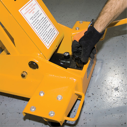Yellow Jackit Transmission Jack, 2.2 Ton(s) Lifting Capacity Auto-Cam