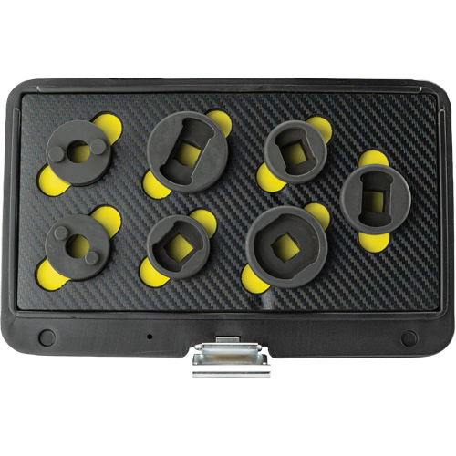 Threaded Leaf Spring Shackle Pin Remover & Installation Master Set, 7 Pieces, 1/2" Drive Size Auto-Cam