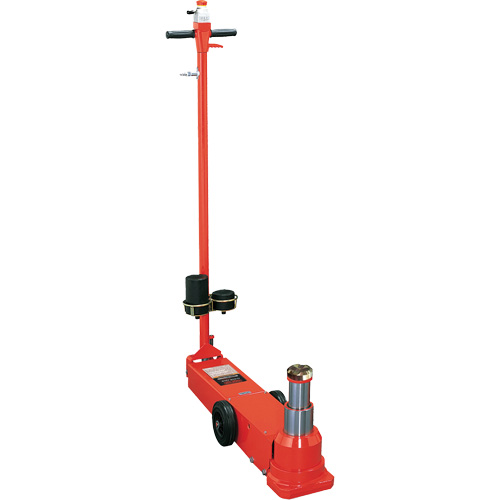 Telescopic Floor Jack, 25 Ton(s)/50 Ton(s), Air Hydraulic Auto-Cam