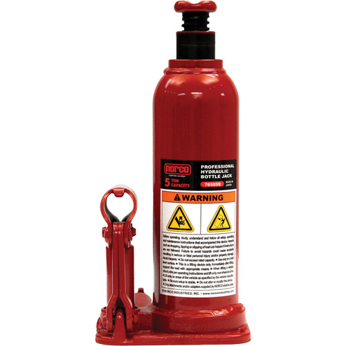 Cric &agrave; bouteille hydraulique professionnel, 5 tonne(s), 18-7/8" Hauteur &eacute;lev&eacute;e Auto-Cam