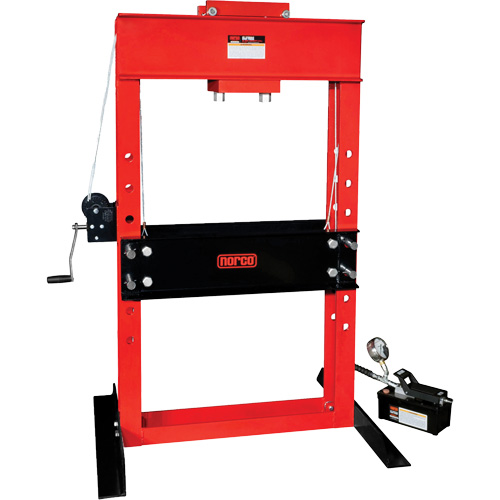 Presse pour atelier op&eacute;r&eacute;e par une pompe/hydraulique &agrave; air, Capacit&eacute; 50 tonnes Auto-Cam