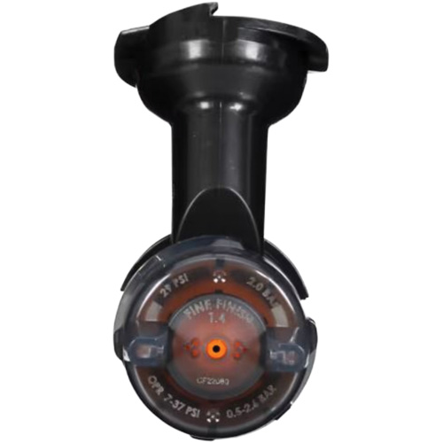 T&ecirc;te fine d'atomiseur de finition &agrave; gravit&eacute; Performance - Orange Auto-Cam