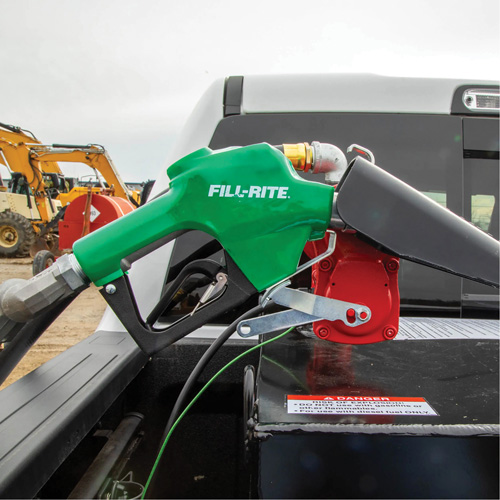 Green Automatic Diesel Spout Nozzle Auto-Cam
