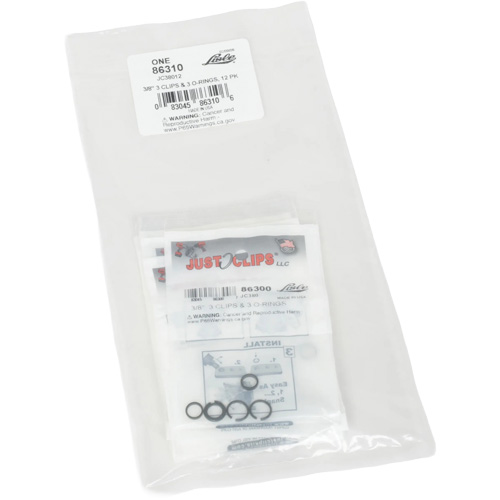 3/8" Clips & O-Rings Set - Bulk Auto-Cam