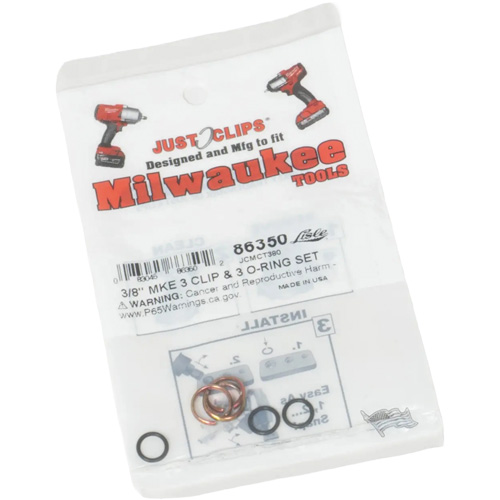 Jeu de clips et joints toriques de 3/8 po pour Milwaukee Auto-Cam