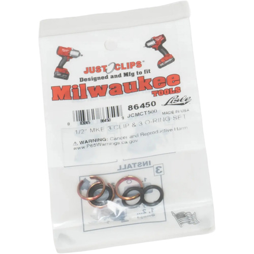 1/2" Clips & O-Rings Set for Milwaukee Auto-Cam