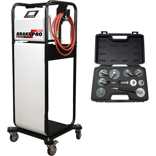 Pompette de purge de frein Brake-Pro &agrave; structure haute avec adaptateurs Auto-Cam