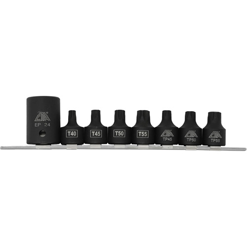 Jeu de douilles/embouts de boulon de caisse de camionnettes, 8 Morceaux, Prise de 1/2"/3/8" Auto-Cam