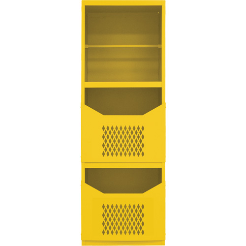 Armoire pour le contr&ocirc;le des d&eacute;versements, 1 Tablettes, 72" h x 24" la x 24" p, Acier, Jaune Auto-Cam