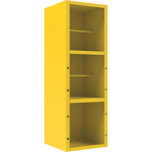 Armoire pour le contr&ocirc;le des d&eacute;versements, 1 Tablettes, 72" h x 24" la x 24" p, Acier, Jaune Auto-Cam