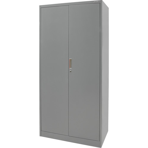 Combination Storage Cabinet, 36" W x 18" D x 72" H, Grey Auto-Cam