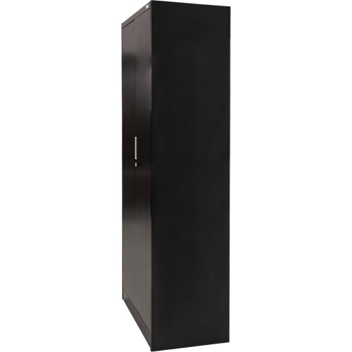Armoire de rangement Hi-Boy, Acier, 4 Tablettes, 72" h x 36" la x 18" P, Noir Auto-Cam