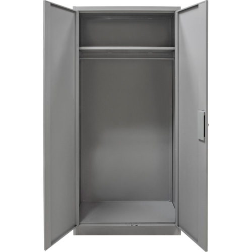 Armoire garde-robe, Acier, 36" la x 18" p x 72" h, Gris Auto-Cam