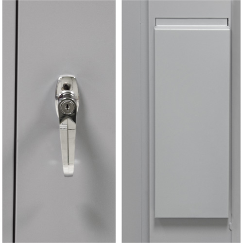 Armoire garde-robe, Acier, 36" la x 18" p x 72" h, Gris Auto-Cam