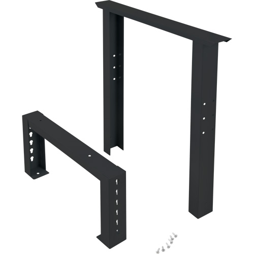 Pattes d'&eacute;tabli pour service industriel, Acier, 24" p x 34" h, Simple Auto-Cam