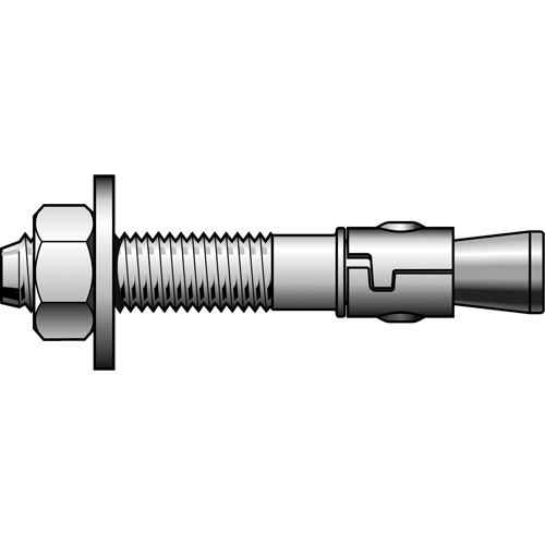 Boulons d'ancrage Power-Stud &agrave; gaine, en acier inoxydable, Acier inoxydable, 3/4" x 4-1/4" Auto-Cam
