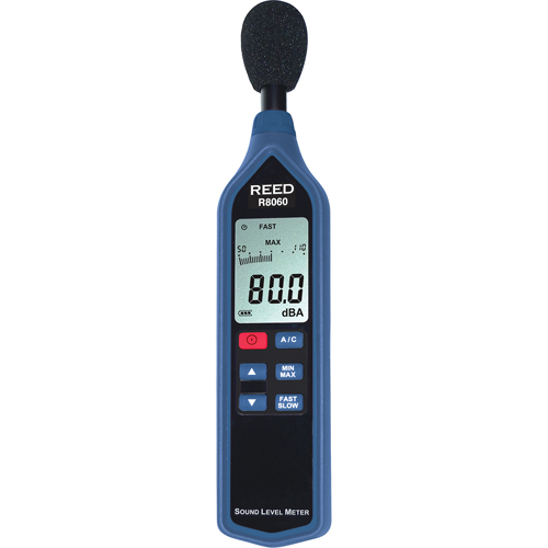 Sound Level Meter, 30 - 90 dB/50 - 110 dB/70 - 130 dB Measuring Range Auto-Cam