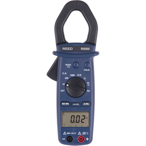 True RMS Clamp Meter, AC/DC Voltage, AC/DC Current Auto-Cam