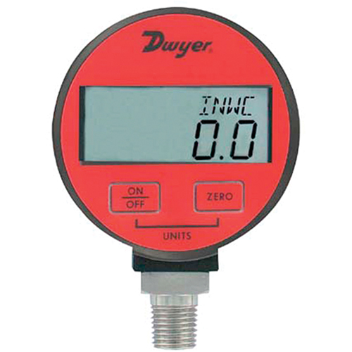 Pressure Gauge, 2-31/50" , 300 psi, Bottom Mount, Digital Auto-Cam