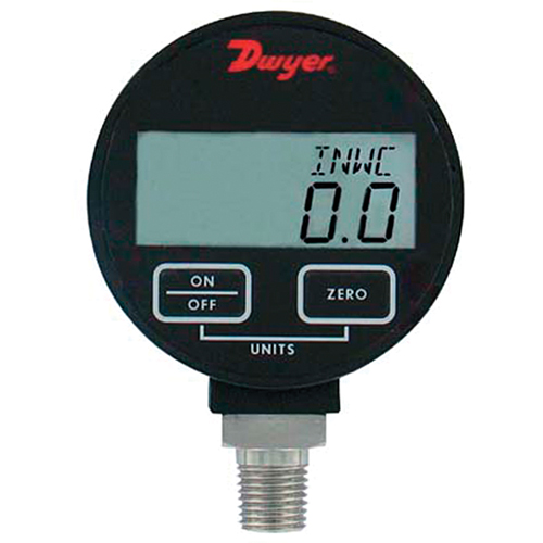 Pressure Gauge, 2-31/50" , 200 psi, Bottom Mount, Digital Auto-Cam