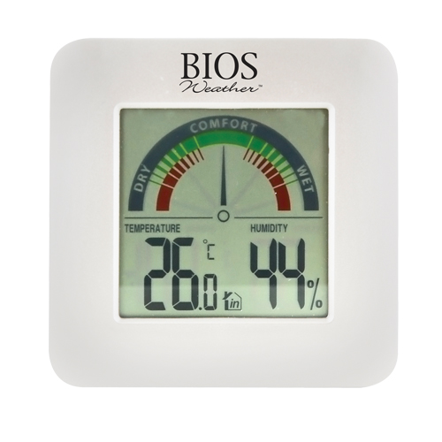 Indoor Hygrometers with BIOS Comfort Scale, Contact, Digital, -58-158°F (-50-70°C) Auto-Cam