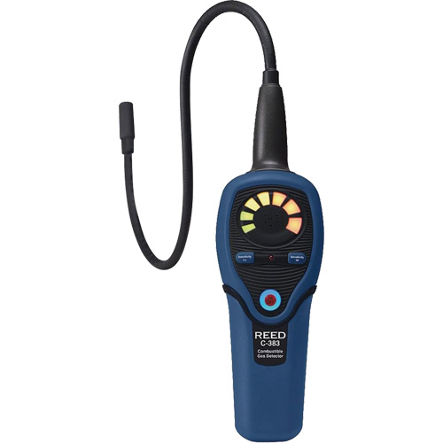 Combustible Gas Leak Detector, 5.0 ppm, Display & Sound Alert Auto-Cam