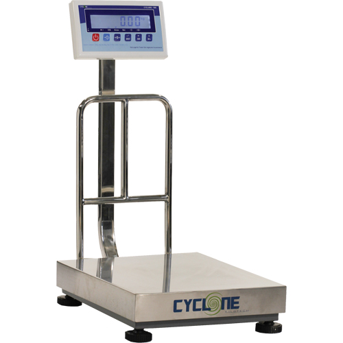 Balance &agrave; plateforme et d'&eacute;tabli Cyclone 150, Capacit&eacute; de 300 lb / 150 kg, 15-3/4" lo x 19-7/10" la Auto-Cam