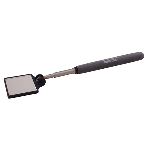 Inspection Mirror, Square, 1-3/4" L x 1-3/4" W, Telescopic Auto-Cam