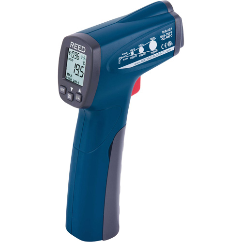 Infrared Thermometer, -25.6°- 752° F ( -32° - 400° C ), 12:1, Adjustable Emmissivity Auto-Cam
