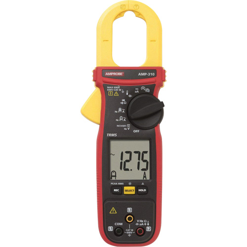 AMP-310 Motor Maintenance TRMS Clamp Meter, AC/DC Voltage, AC Current Auto-Cam