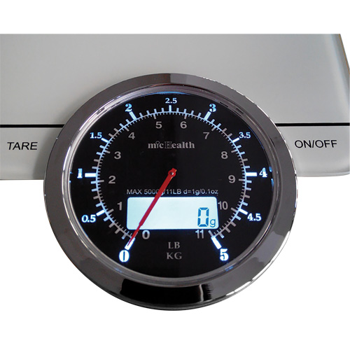 Portion Scale, 5 kg Cap., 1 g Graduations Auto-Cam