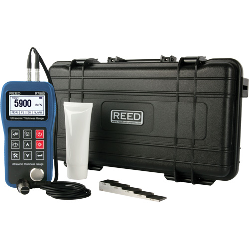 Thickness Gauge Kit, Digital Display, Ultrasound, 0.03" - 15.7" (0.65 mm - 400.0 mm) Range Auto-Cam
