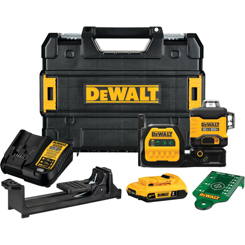 Trousse de laser vert sans fil 20 V Max* 3x360 Auto-Cam